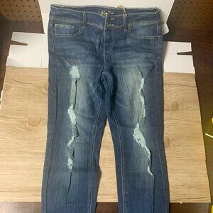 Indigo Rain Womens/ Girls Jeans: New With Tags: Recycled Denim, Size 15